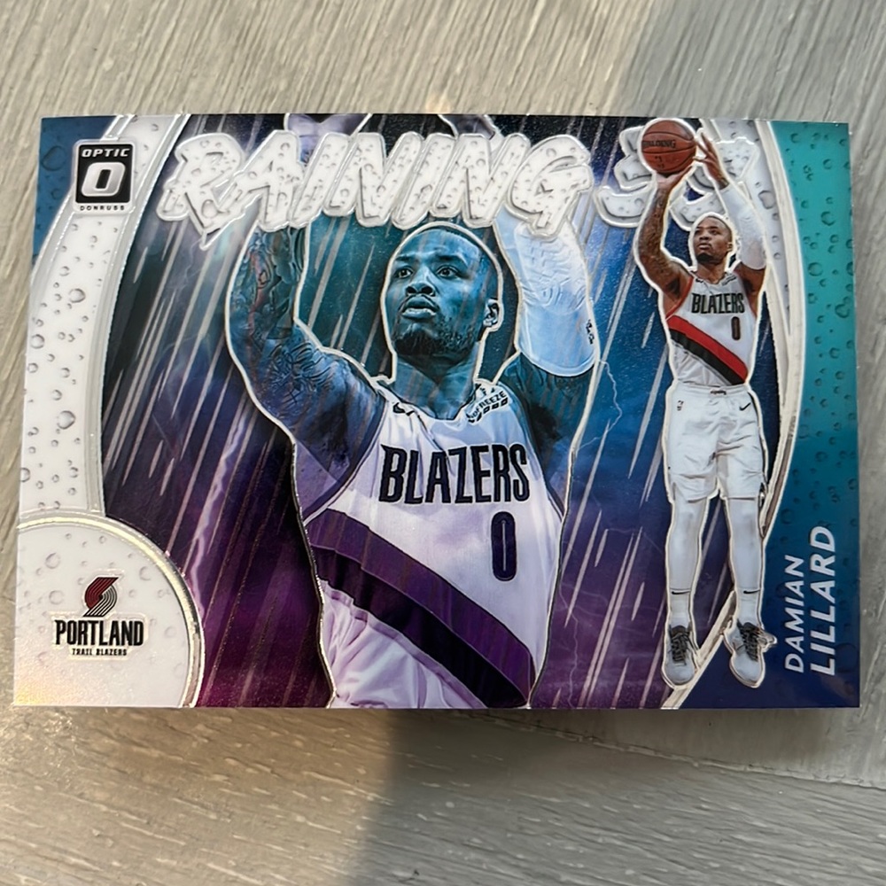 2020-21 Damian Lillard Panini Donruss optic card